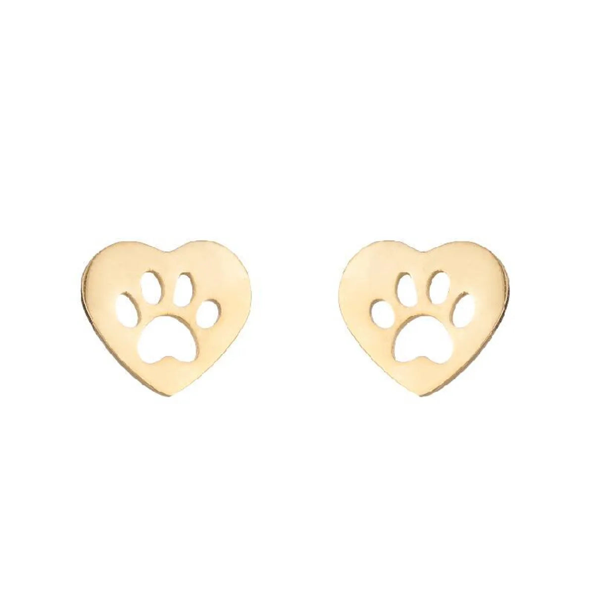 Heart Dog's Paw Gold