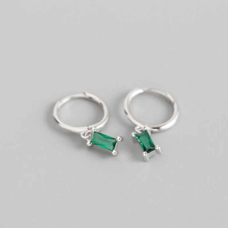 Green Stone White Gold Color