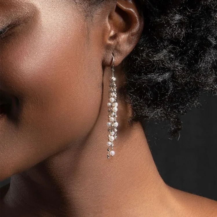 Elegant Drop Earrings-Debut Pearl Earrings