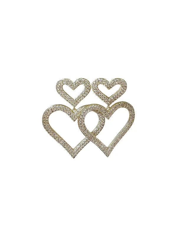 Eco-Friendly Hoop Earrings-Happy Heart Earring