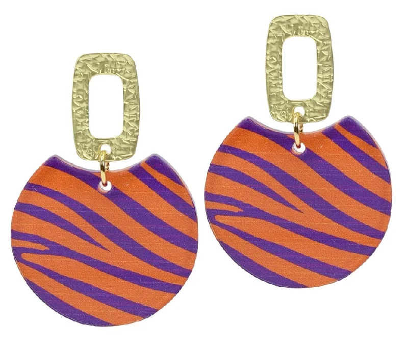 Large Gold Earrings-The Leighton Earring - Tiger