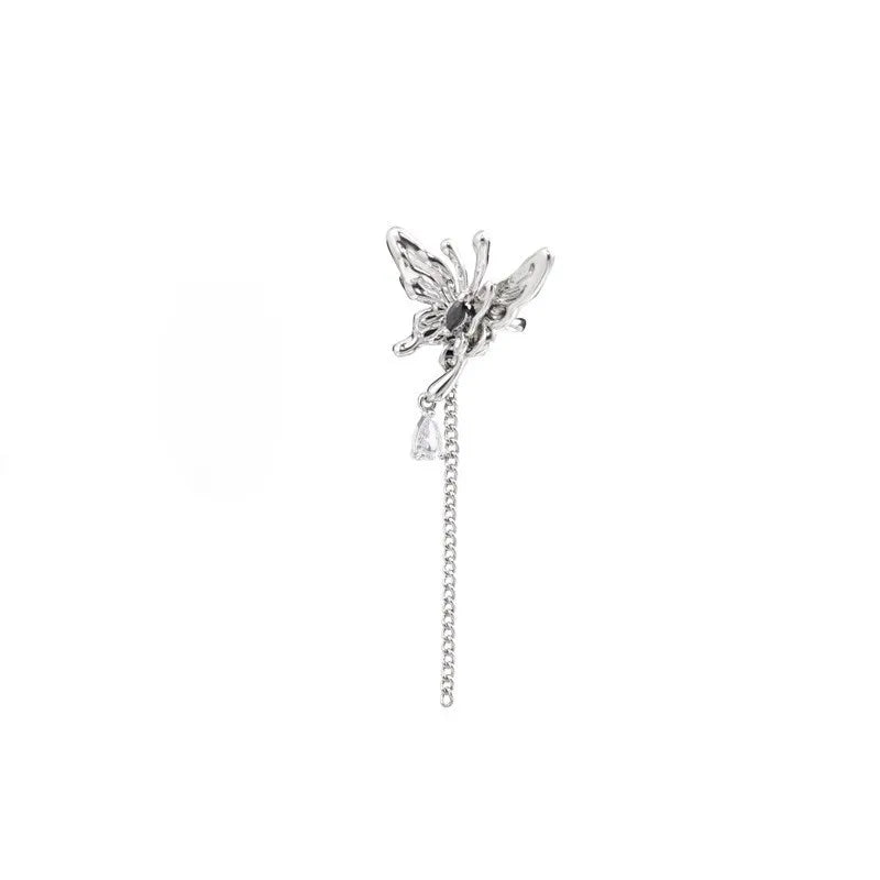 a Biochemical Butterfly Tassel Ear Clip