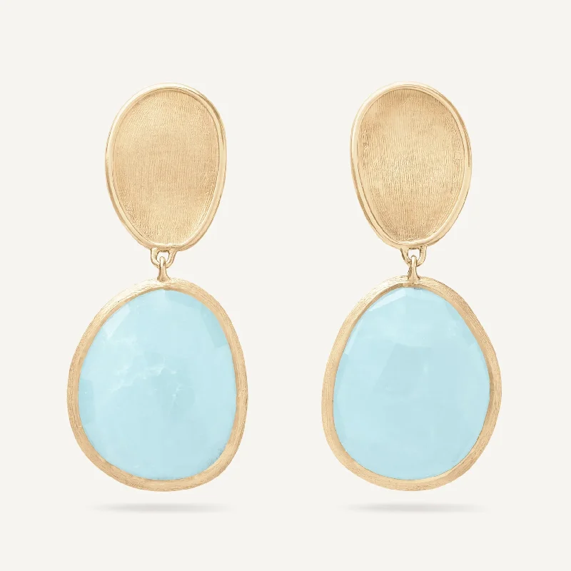 Green Jade Earrings-Lunaria Aquamarine Earrings