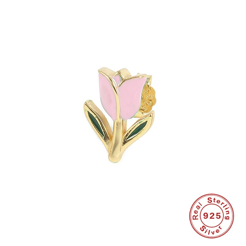 Gold-Single Pink Tulip