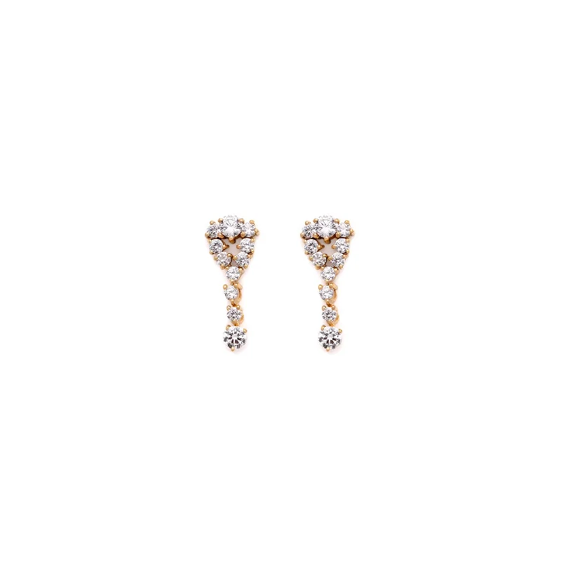 Fashionable Pearl Earrings-Petite Royale Earrings | CZ