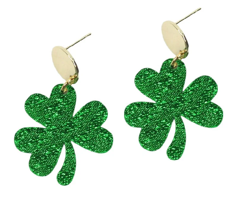 Vintage Gold Earrings-The Shamrock Earring