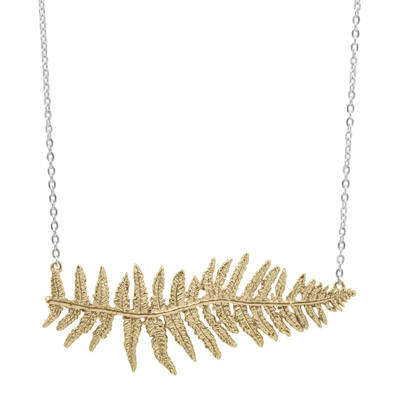 Classic Beaded Necklace-Let's Be Fronds Necklace