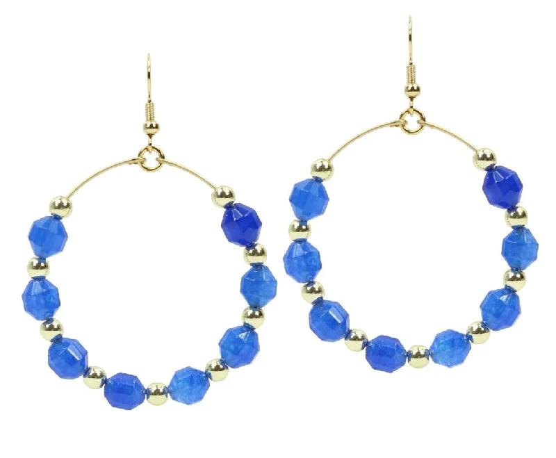 Unique Drop Earrings-The Chloe Earring - Blue