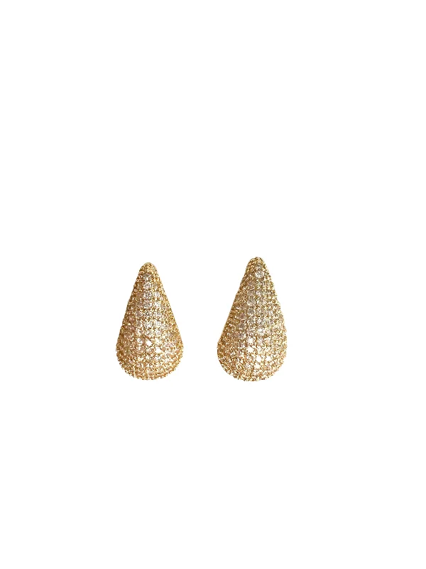 Designer Silver Earrings-Multi Pave Daphne Earring