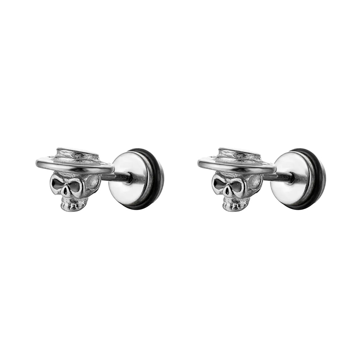 White Ear Studs (Single)