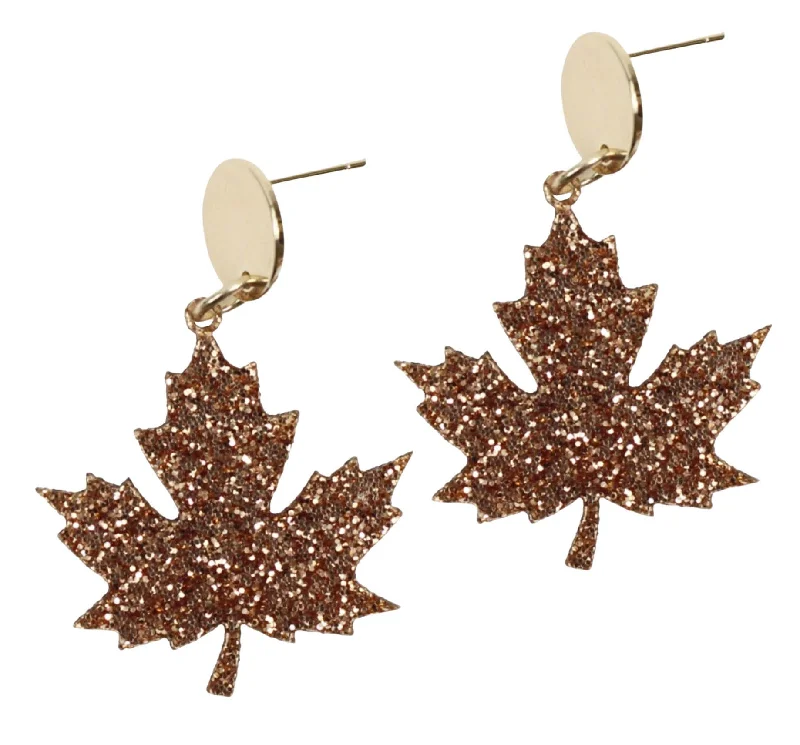 Custom Designed Earrings-The Maple Leaf Earring