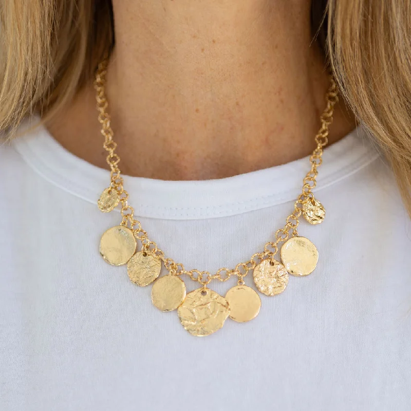 Customizable Gold Necklace-Around the World Necklace