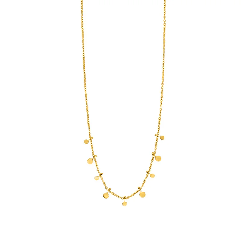 Minimalist Diamond Necklace-Be the Light Necklace in Gold - 16-18" L