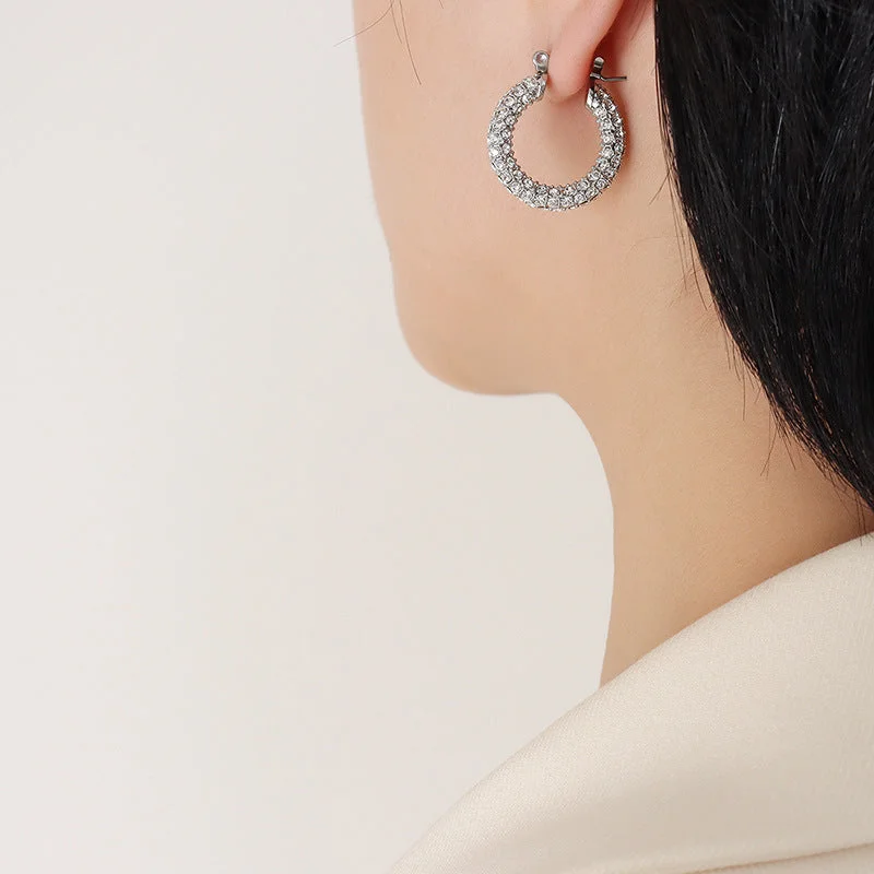 F083-Steel Earrings