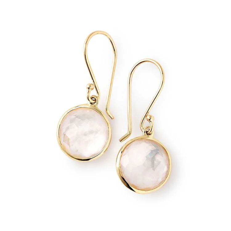 Light Blue Earrings-18K Lollipop® Mini Drop Earrings in Mother-of-Pearl Doublet