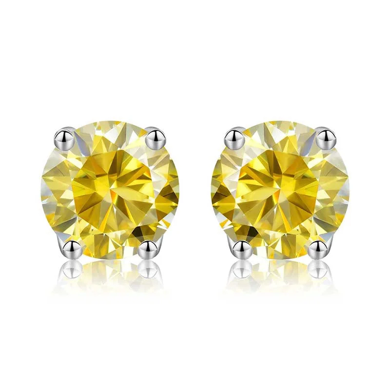 Platinum (Lemon Yellow Moissanite)