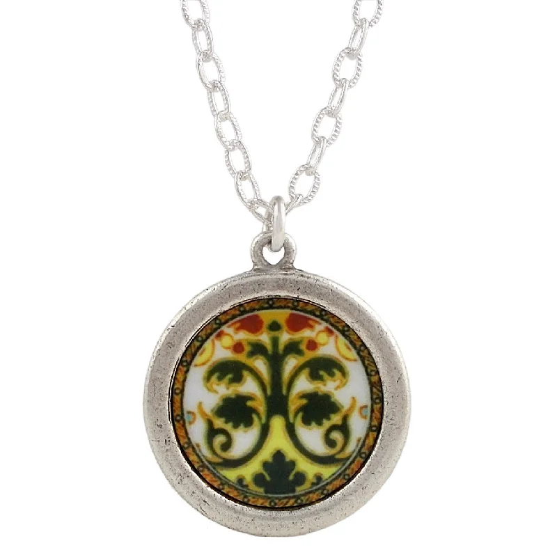 Bohemian Style Necklace-Retreat Necklace - White Pendant