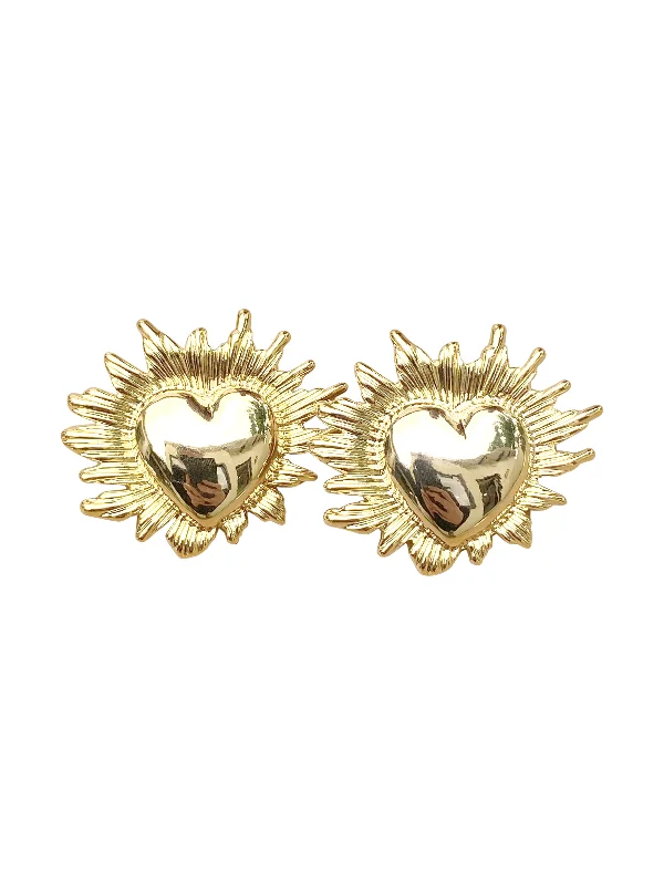 Silver Earrings with Diamonds-Vivi Earring