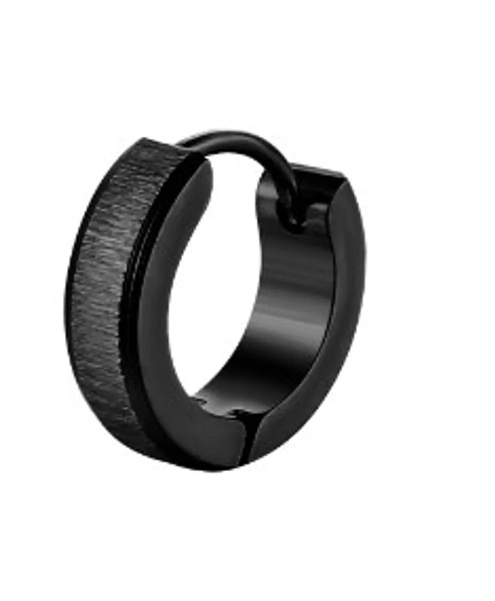 Beveled Black Ear Clip (Single)