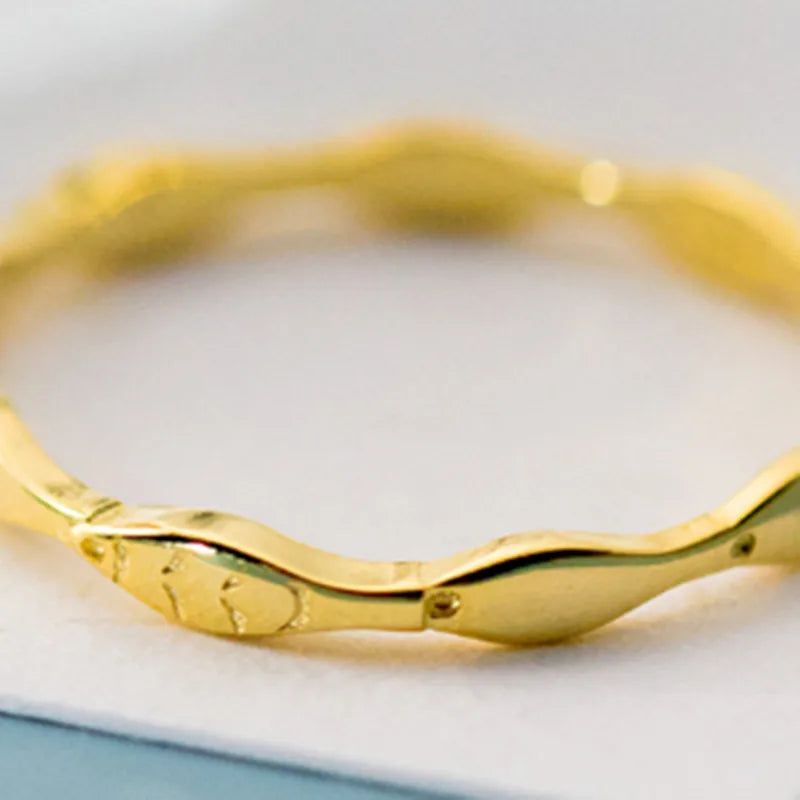 Small Goldfish Ring [Yellow Gold]]