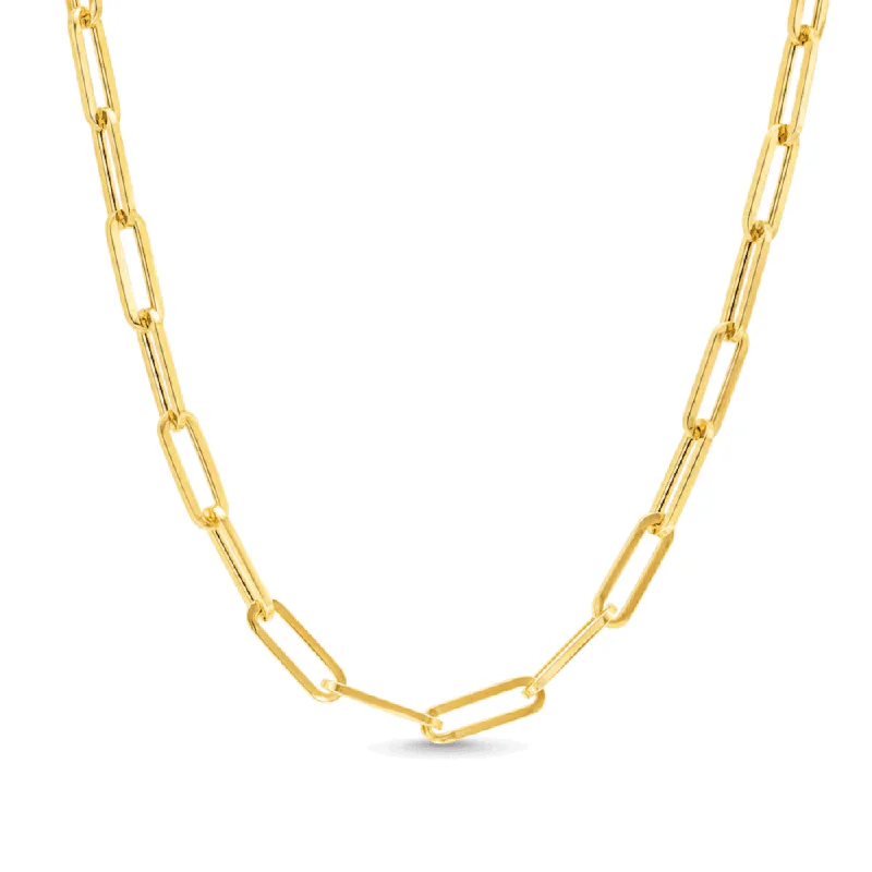 Minimalist Gold Necklace-Paperclip Link Necklace – Effortless Glamour for Any Occasion