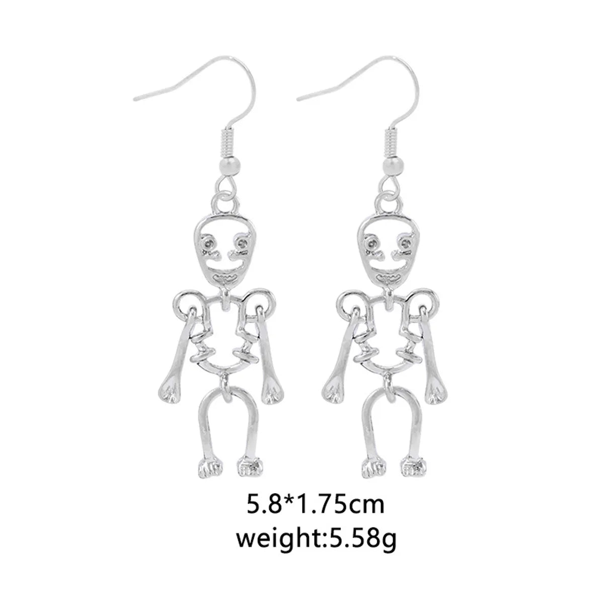 Silver Skull Earrings