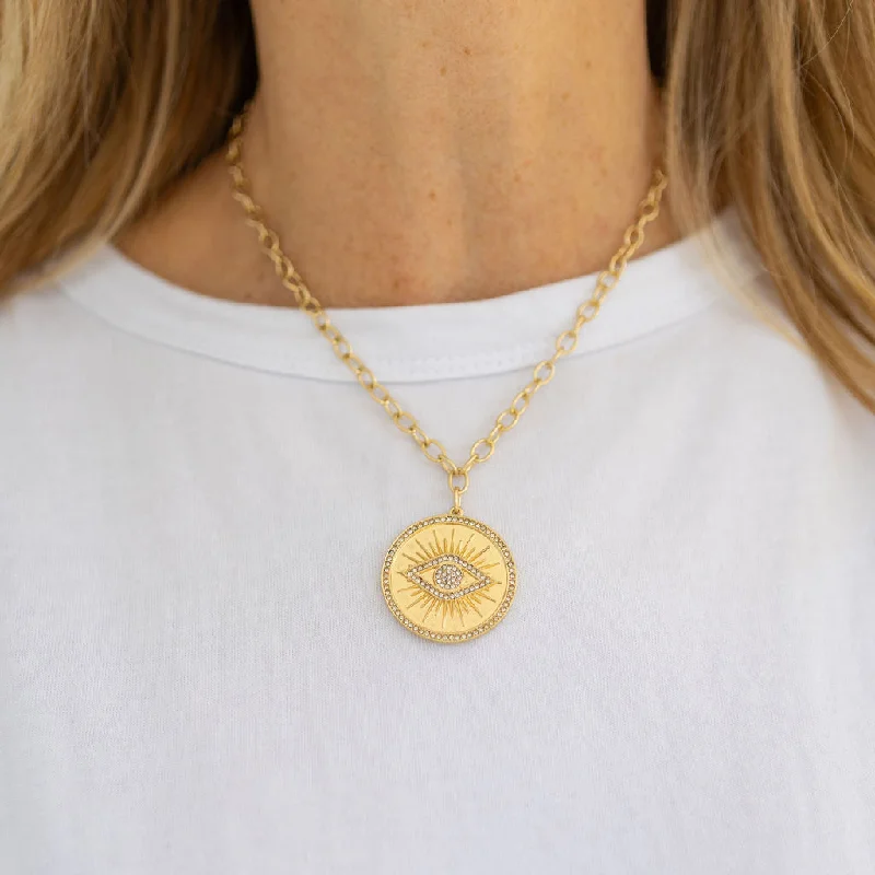 Layered Gold Necklace-Gold Protection Necklace