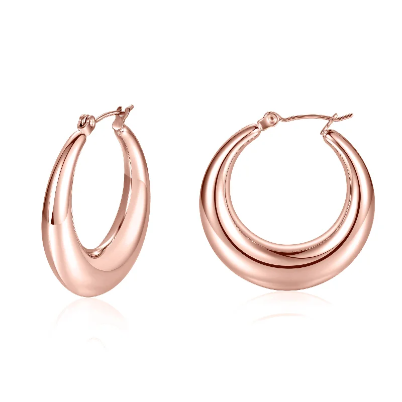 30mm Rose Gold Earrings