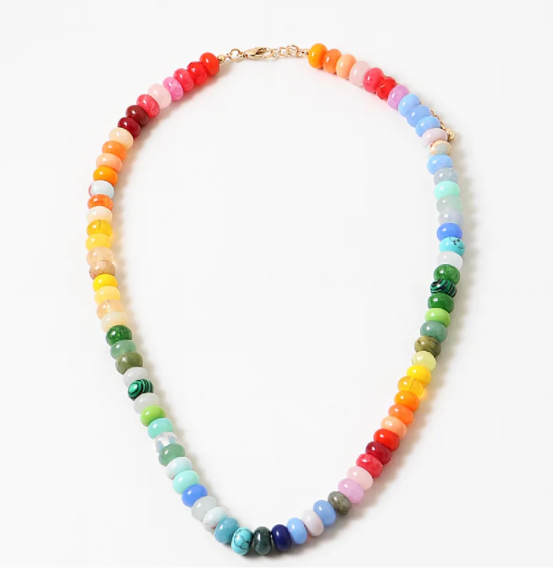 Elegant Choker Necklace-Gold at the End of the Rainbow Necklace