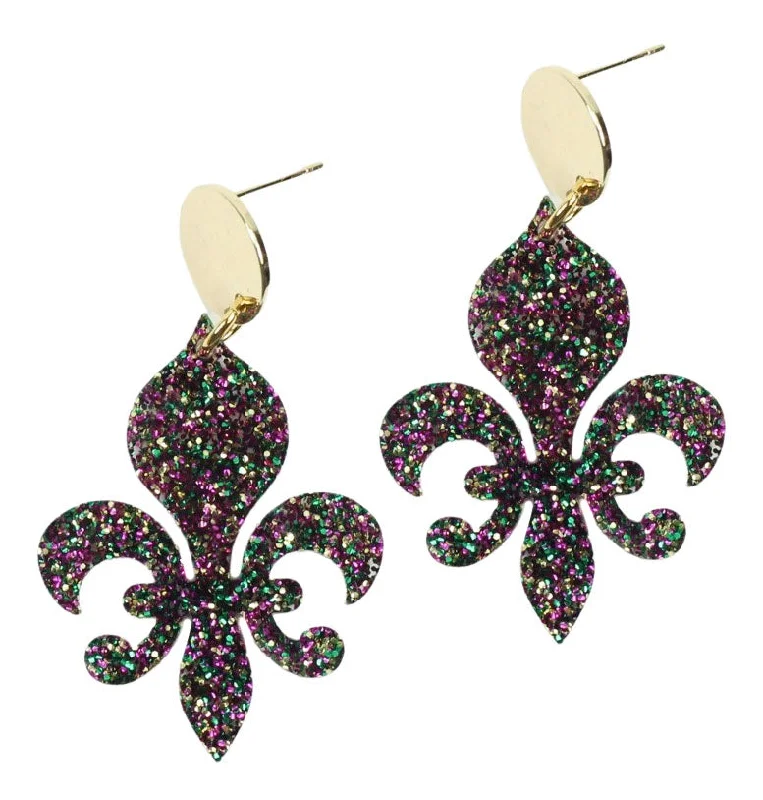 Bridal Pearl Earrings-The Fleur De Lis Earring