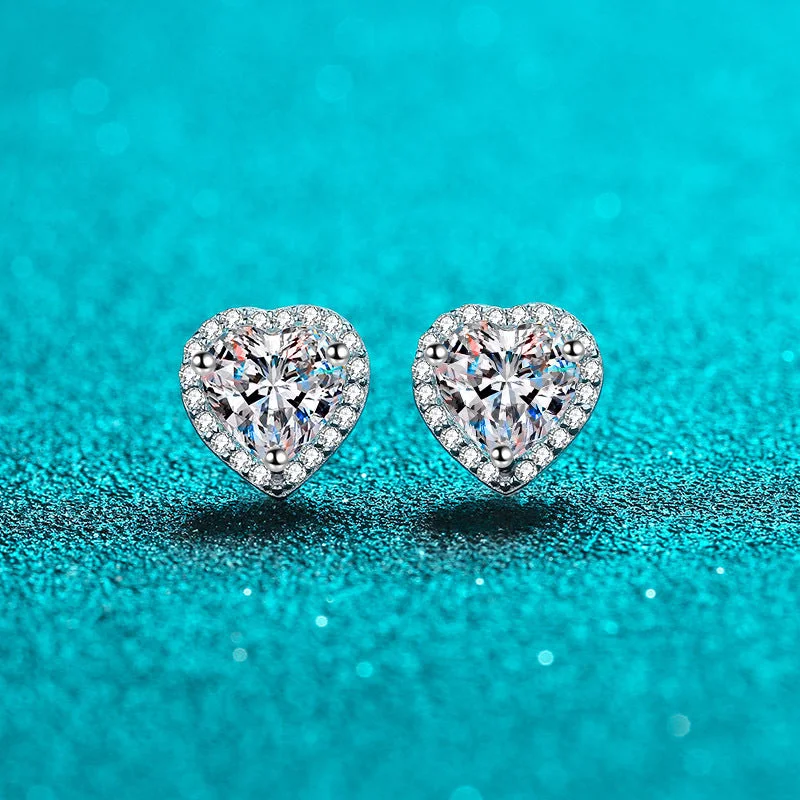 a Pair of 4 Karat Moissanite (Single 2 Karat)