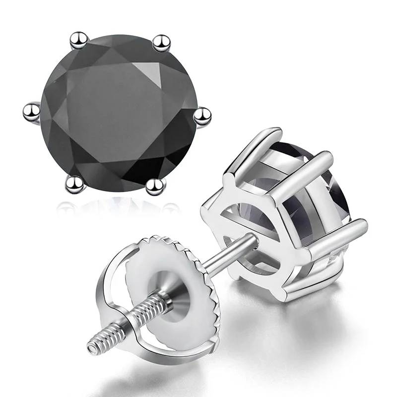 Platinum (Moissanite Black Diamond)