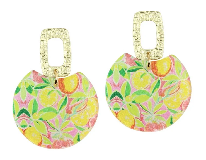 Geometric Dangle Earrings-The Italian Summer Earring