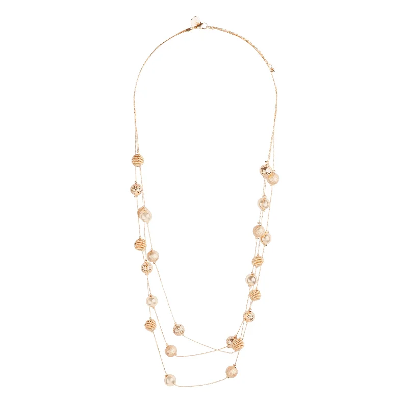 Dainty Necklace for Girls-Gold Bauble Necklace