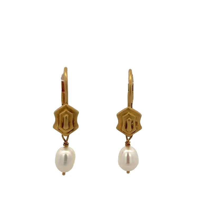 Simple Diamond Earrings-Freshwater Pearl Earrings by Slane & Slane