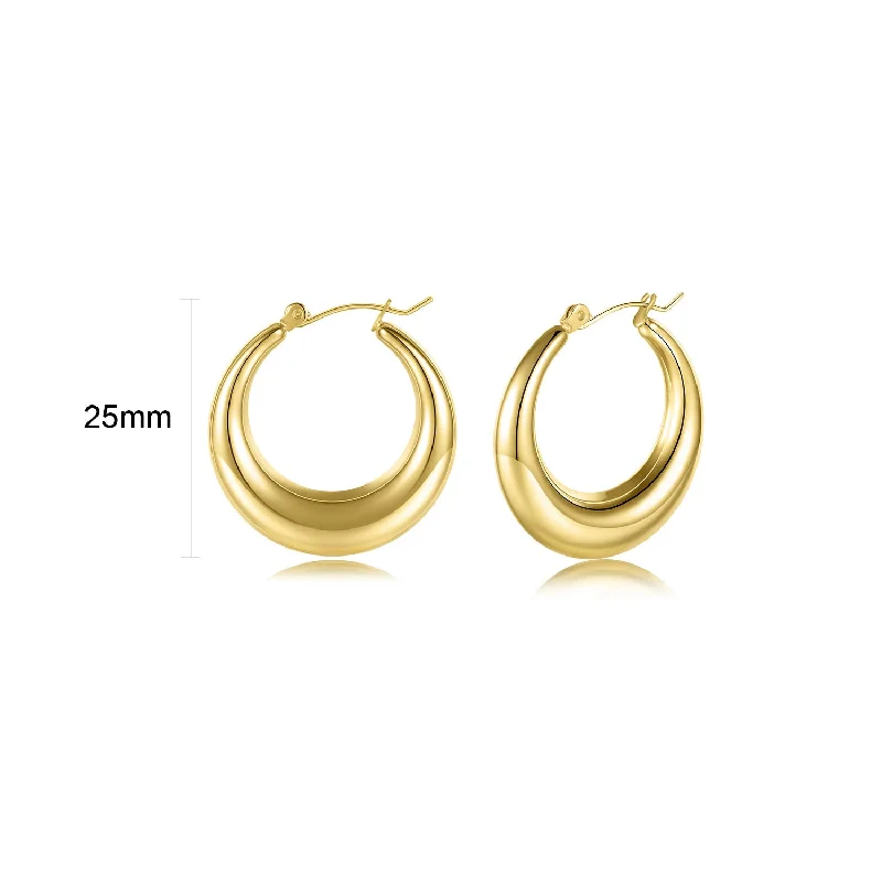 25mm Gold Earrings