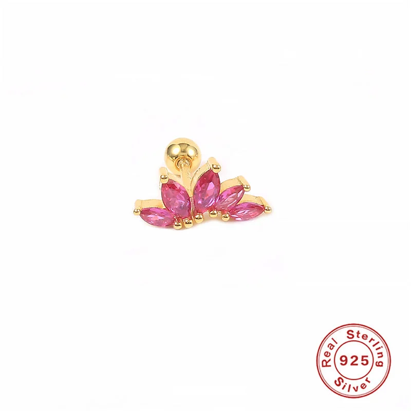 Gold-Single-Rose Red Diamond